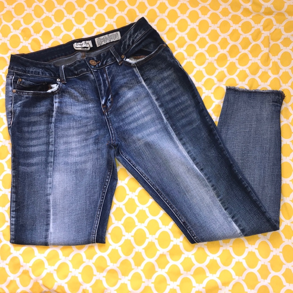 Two Tone Denim Jeans